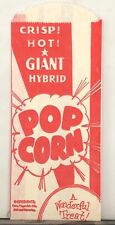 Popcorn Snack Bags Vintage Original Lot Set of 24 Unused Old Stock 1950's NOS picture