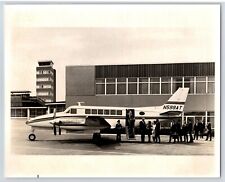 Aviation Airplane c1960s Beechcraft 99 8x10 B&W Press Photo N599AT C3 picture