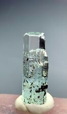 20 Cts Terminated Aquamarine With Tourmaline Schrol Crystal from Skardu Pakistan picture