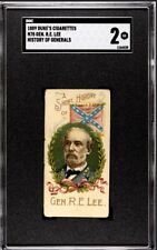 1889 N78 Duke Cigarette Card / Booklet - Histories of Generals SGC 2 Gen. Lee 🔥 picture