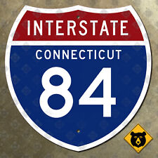 Connecticut Interstate 84 highway route road sign Hartford Waterbury 18x18 picture