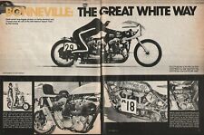 1972 Bonneville: The Great White Way - 4-Page Vintage Motorcycle Article picture