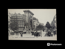 Antique Postcard Le Boulevard Saint Denis Paris France picture