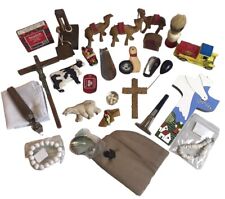 Junk Drawer Lot Vintage Collectibles Jewelry Watch Cross Shave Truck Keychains  picture