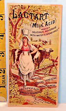 1884 Lactart Milk Acid Victorian Trade Card picture