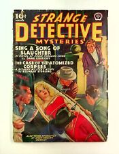 Strange Detective Mysteries Pulp Mar 1940 Vol. 4 #4 VG picture