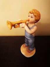 Vintage “Little Boy Blue” Trumpet Figurine Enesco #60194 Young & Gifted 1984 picture