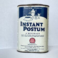 Antique 1912 Postum Cereal Instant Postum Beverage Tin picture