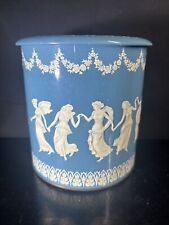 1950's Wedgewood Style Tin Canister  Made In England Dancing Goddesses  picture