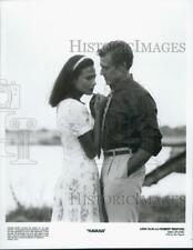1990 Press Photo Actor Robert Redford, Lena Olin in 