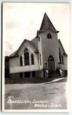RPPC Evangelical Church Madrid Iowa IA Postcard UNP picture