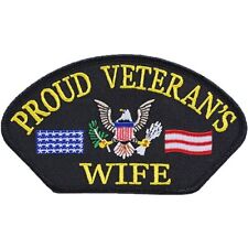 U.S. Military Proud Veteran's Wife Patch picture