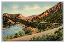 Rio Grande Canyon Between Santa Fe And Taos New Mexico NM Postcard picture