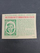 c1940s Butter-Nut Coffee Christmas Club certificate vintage advertising Ephemera picture