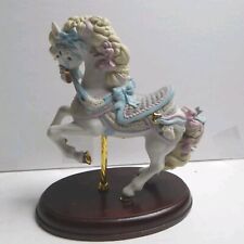 1987 1ST IN SERIES LENOX CAROUSEL SHOW HORSE 24 K GOLD ACCENTS RETIRED 8 1/2