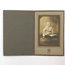 Vintage Antique Picture Photo Baby Boy Coat Sol Young Studio NYC Black & White picture