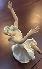 VINTAGE PORCELAIN GERMANY UNTERWEISSBACH 9178 DANCING LADY FIGURINE  BEAUTIFUL picture