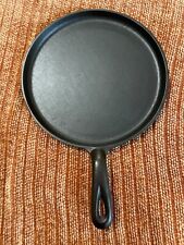 #8 Unmarked 8D Antique Griddle Skillet Cast Iron Heat Ring Restored picture