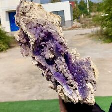 7.92LB Natural purple grape agate quartz crystal granular mineral specimen picture