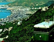 1960's Hong Kong Postcard Bird's Eye Panoramic View Of Tram Overlooking City picture