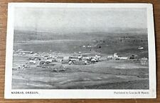 c. 1908 Madras Oregon City View RPPC Photo Postcard Loucks & Mason Posted picture