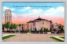Detroit MI-Michigan, Shrine of the Little Flower Vintage Souvenir Postcard picture