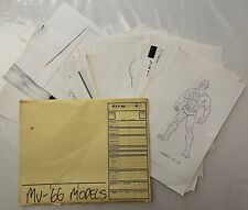 1984 He-man MOTU Ep 66 Filmation Production Art Character Model Lot Webstor RARE picture