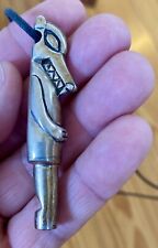 Northwest Coast Heavy Sterling Silver hand made Wolf Whistle Pendant picture