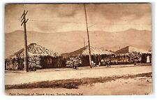c1915 Postcard Palm Cottages At Shore Acres Santa Barbara CA picture