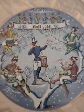 Vintage 1981 Limoges Haviland 12 Days of Christmas Plate 12 Drummers Drumming picture