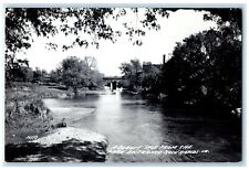 c1940's Beauty Spot From The Park Entrance Rock Rapids IA RPPC Photo Postcard picture