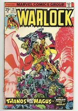 Warlock #10 - 1st series - Jim Starlin story & art - GD- 1.8 water damage picture