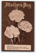 Mother's Day Postcard Flowers A Mother Heart Mrs. Hemans Eau Claire Wisconsin WI picture