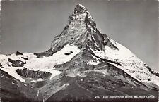 RPPC Zermatt Matterhorn Switzerland Alps Mont Cervin Photo Vtg Postcard A16 picture
