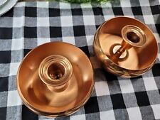 Vintage 1977 Pair Of 2 Copper Guild Candle Stick Holders picture