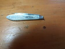 ANTIQUE ENGLISH 1897 STERLING SILVER PEARL FOLDING FRUIT POCKET KNIFE MOZLEY picture