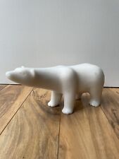 1950s Large Inuit Art Eskimo Stone Marble Quartz Polar Bear Sculpture Carving picture