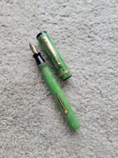 Vintage Eagle Oversize Light Green Fountain Pen, 14k Nib, Unrestored picture