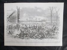 1885 Civil War Print - Battle of Shiloh, Tenn, 1862, Retreat of Dressers Battery picture