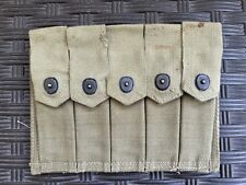 WWII WW2 US Army Thompson Magazine Pouch 5 Cell 30 Rounds 45. picture