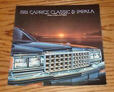 Original 1981 Chevrolet Caprice Classic & Impala Sales Brochure 81 Chevy picture