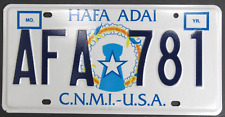 1989 issue Northern Mariana Islands License Plate US Territory CNMI AFA-781 MINT picture