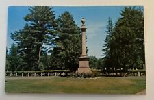 Vintage Postcard ~ Johnathan Edwards Monument ~ Stockbridge Massachusetts MA picture