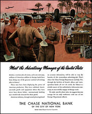 1945 American Soldiers Africa Chase National Bank NYC vintage art print ad adL23 picture
