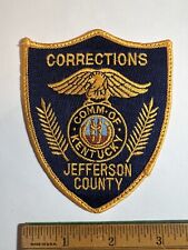 JEFFERSON  COUNTY  KENTUCKY CORRECTIONS POLICE PATCH SHOULDER SIZE picture