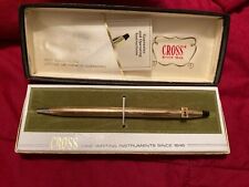 Vintage Cross 12k Gold Filled Ballpoint Pen..Blue Ink..#6602..In Box with Paper. picture