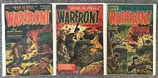 Warfront Lot #1, 11, 12 Pre-code War Golden Age Harvey 1951 GD to GD+ picture