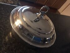Silver Lidded Serving Dish, Vintage, Marked EPC “Crown” 1140, Sheffield? picture
