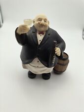 Portly French Waiter Figure Bottle , Bread & Coffee Kitchen Décor Vintage picture