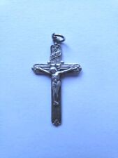 Vtg Sterling Silver Bliss Crucifix 1 1/2 Inch picture